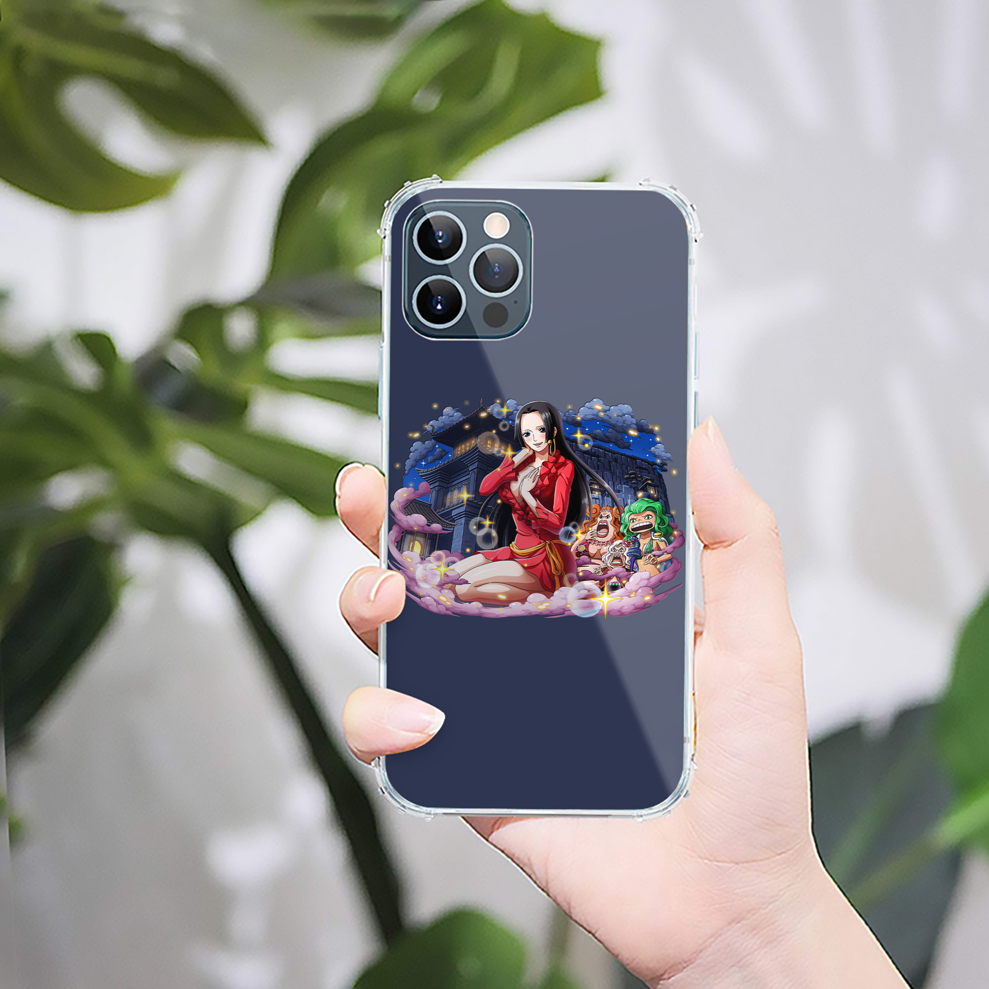 （画像用） ワンピース ボア・ハンコック ONE PIECE Boa·Hancock 【iPhone 12シリーズ対応】透明スマホケース（クリアソフトケース）